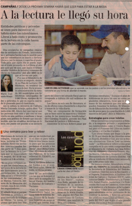 Imagen de apoyo de  A la lectura le llegó su hora