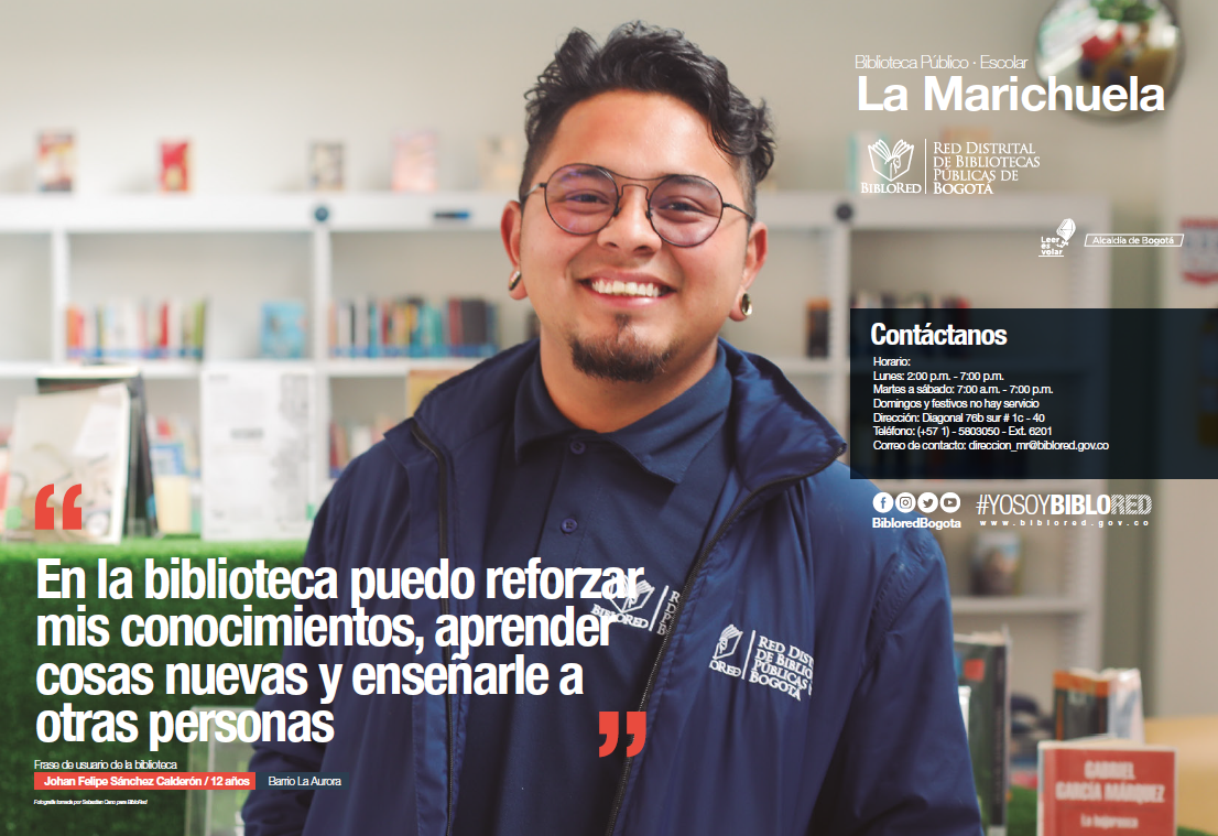 Imagen de apoyo de  Brochure Biblioteca Público Escolar La Marichuela