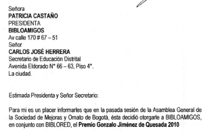 Imagen de apoyo de  Premio Gonzalo Jiménez de Quesada 2010