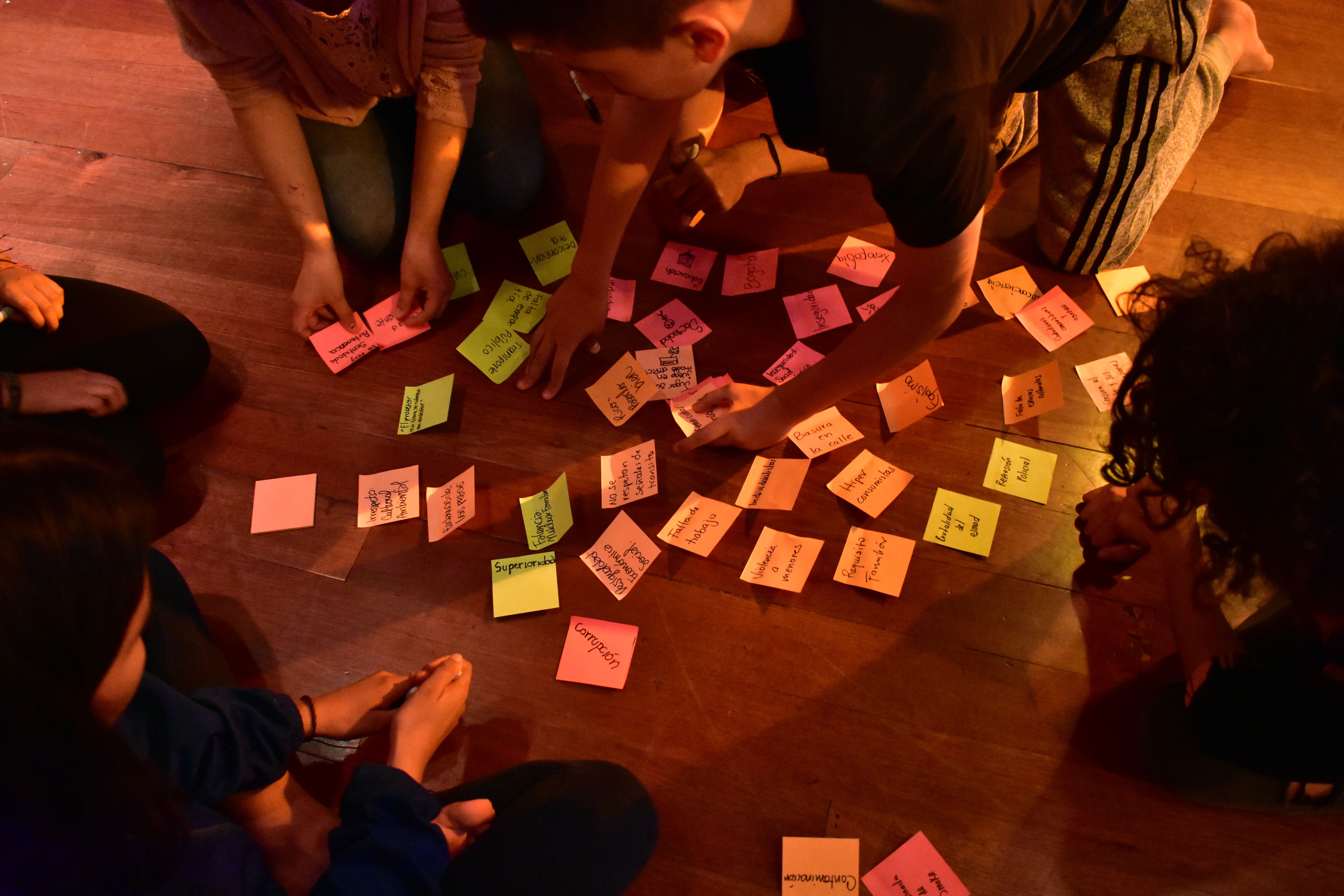 Imagen de apoyo de  Brainstorming sobre las problemáticas de la ciudad que afectan a los jóvenes.