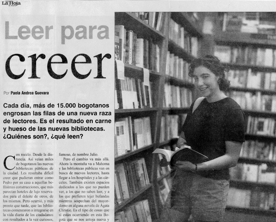 Imagen de apoyo de  Leer para creer