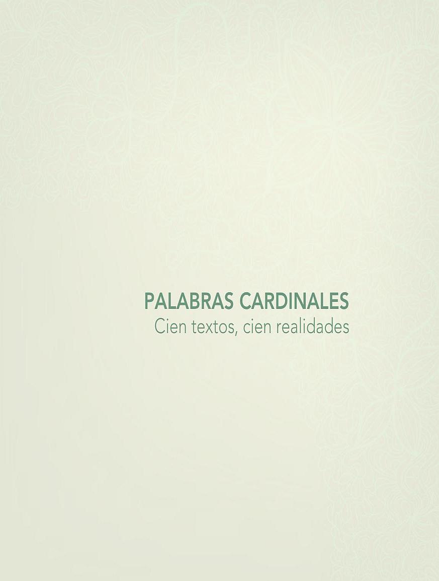 Imagen de apoyo de  Palabras cardinales: cien textos, cien realidades