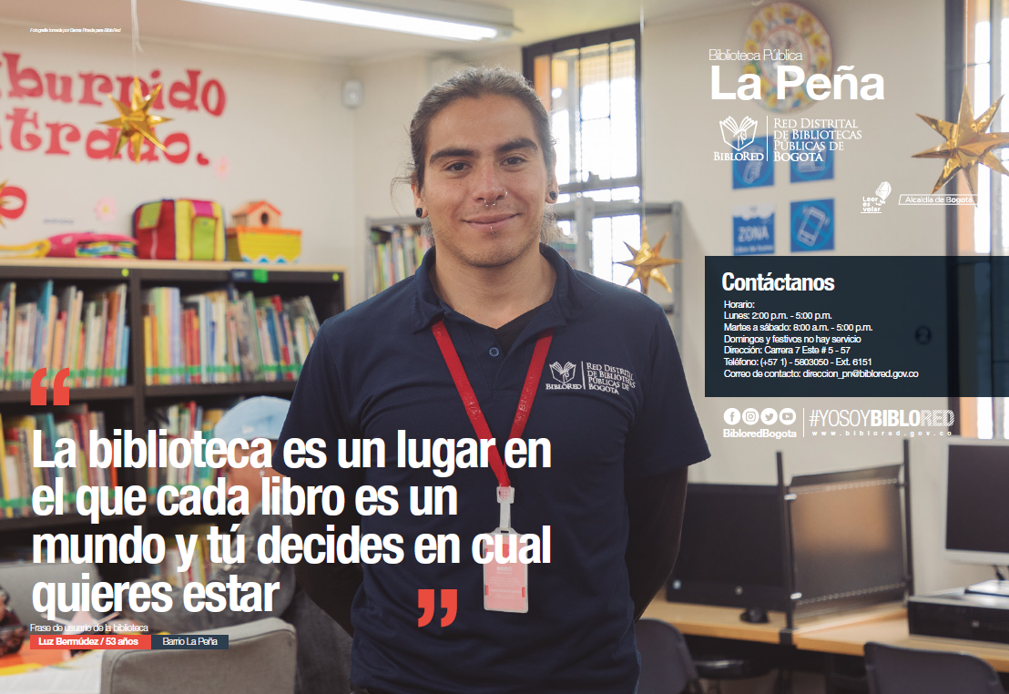 Imagen de apoyo de  Brochure Biblioteca Pública La Peña