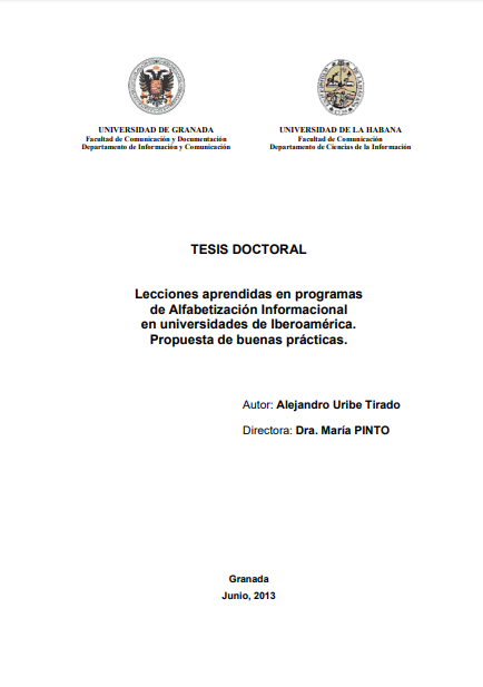 Imagen de apoyo de  Lecciones aprendidas en programas de alfabetización informacional en universidades de Iberoamérica. Propuesta de buenas prácticas.