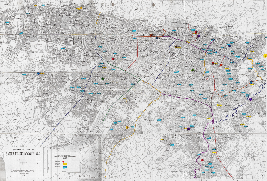 Imagen de apoyo de  Mapa bibliotecas públicas y escolares del Distrito