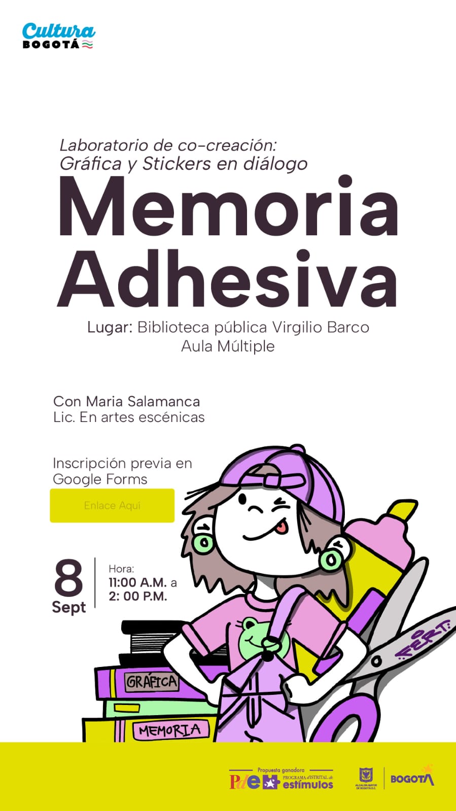 Imagen de apoyo de  Biblioteca Virgilio Barco. Memoria Adhesiva - Cuentos atómicos
