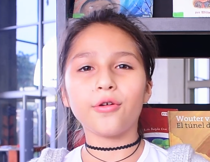 Imagen de apoyo de  Booktuber Amy Sánchez, en la Biblioteca Pública El Tintal Manuel Zapata Olivella