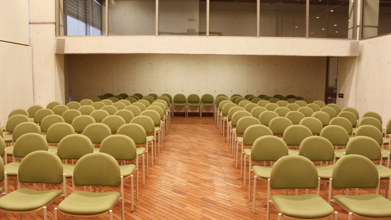 Imagen de apoyo de  Detalle del auditorio de la Biblioteca Pública Julio Mario Santo Domingo