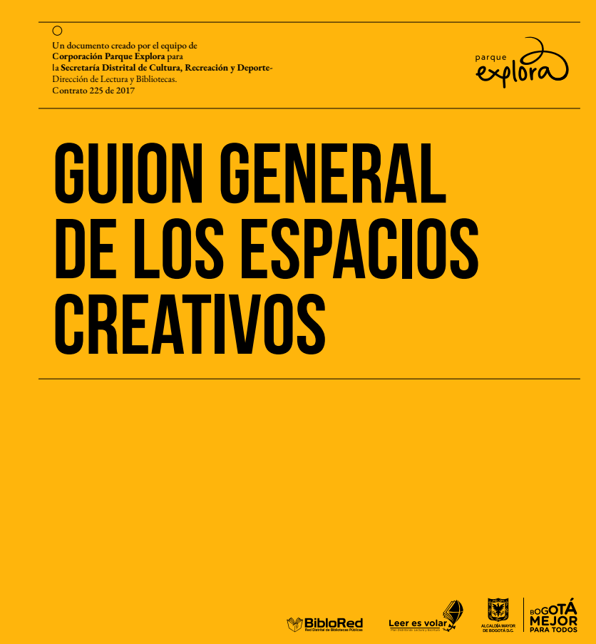 Imagen de apoyo de  Guión general de los espacios creativos