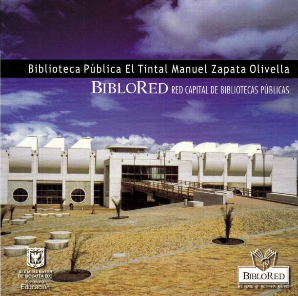 Imagen de apoyo de  Plegable informativo de la Biblioteca Pública El Tintal Manuel Zapata Olivella