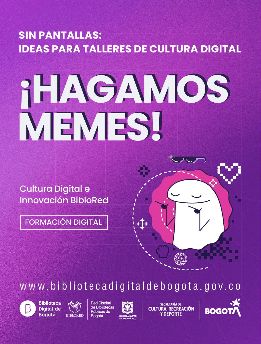 Imagen de apoyo de  Guía Sin pantallas: ideas para talleres de cultura digital. ¡Hagamos memes!