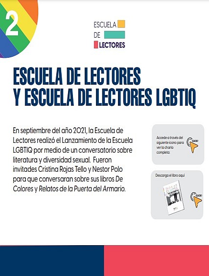 Imagen de apoyo de  Infografía "Escuela de Lectores y Escuela LGTBIQ"