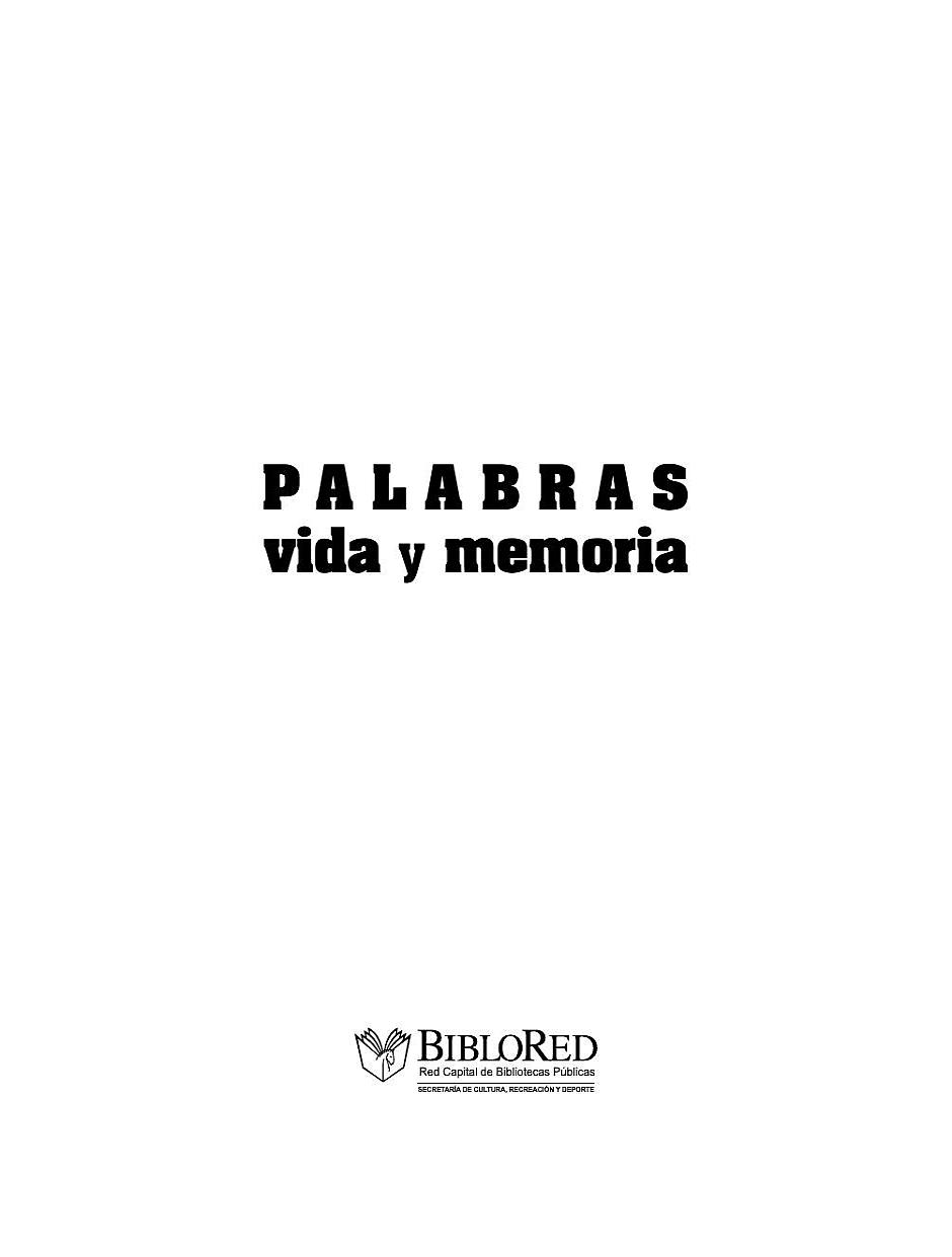 Imagen de apoyo de  Palabras: vida y memoria