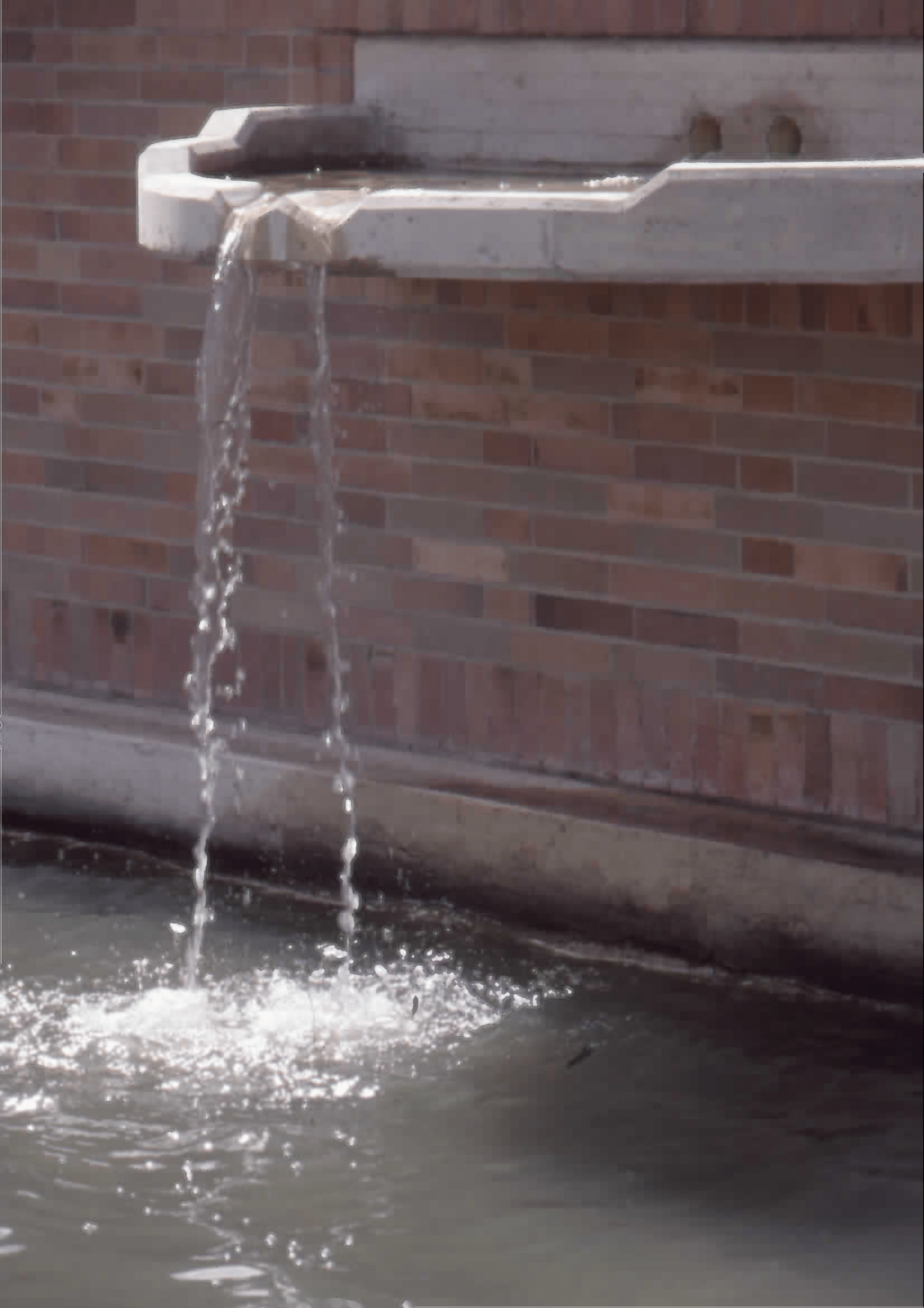 Imagen de apoyo de  Detalle de la fuente de agua en el exterior de la Biblioteca Pública Virgilio Barco