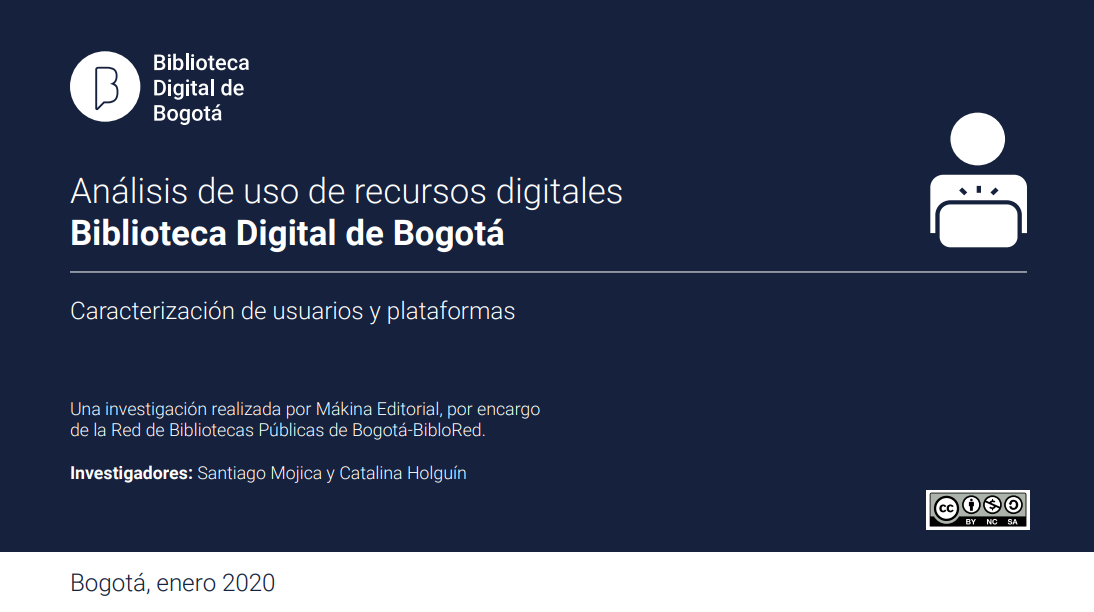 Imagen de apoyo de  Biblioteca Digital de Bogotá: análisis de uso de recursos digitales. Caracterización de usuarios y plataformas