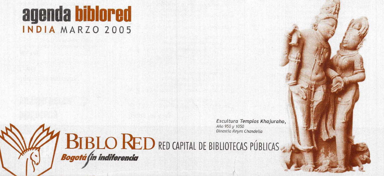 Imagen de apoyo de  Agenda BibloRed Marzo 2005. India