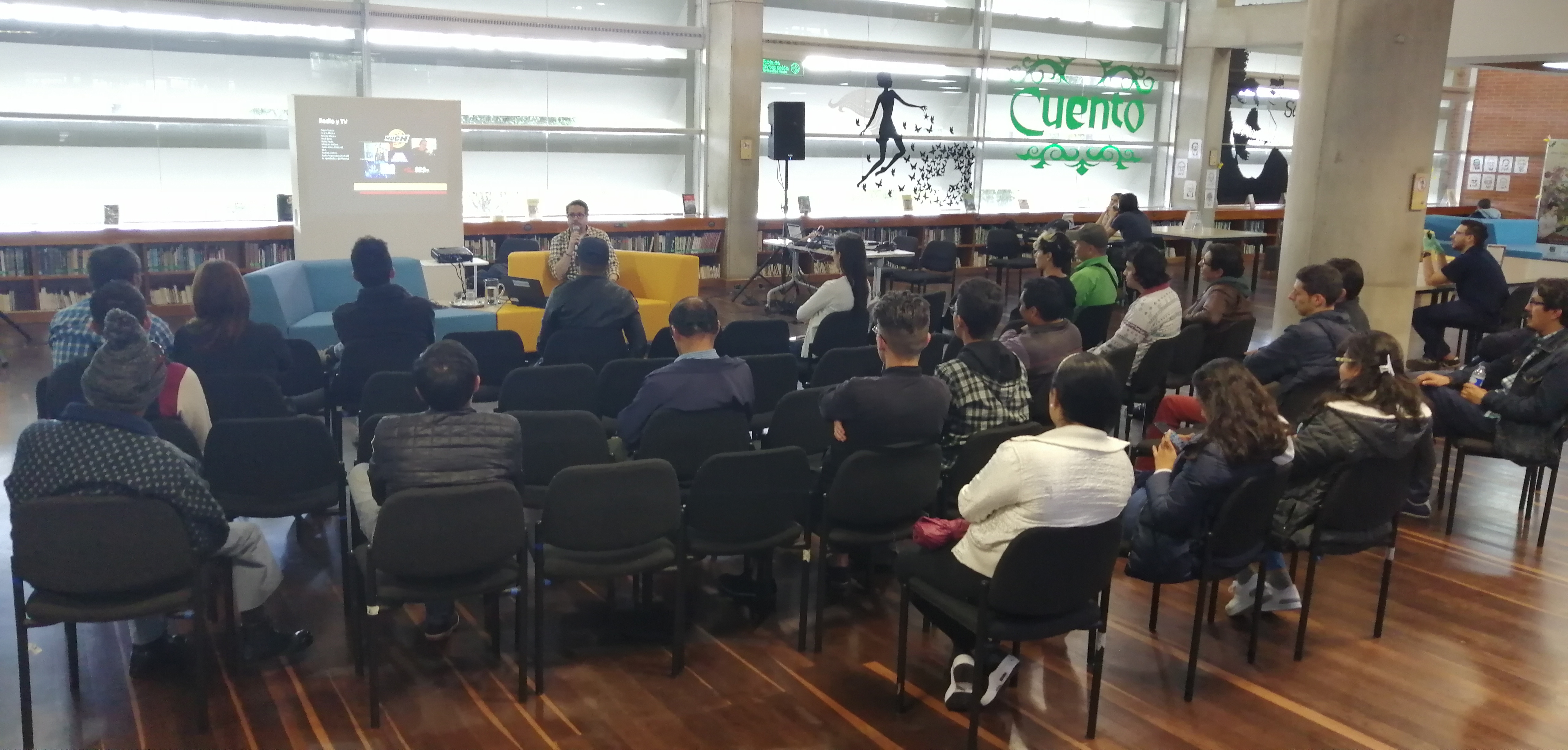 Imagen de apoyo de  Conferencia "Revistas musicales y rock en Colombia durante la década de 1990", realizada  por Ricardo Durán en la Biblioteca Pública El Tunal Gabriel García Márquez el 13 de julio de 2019