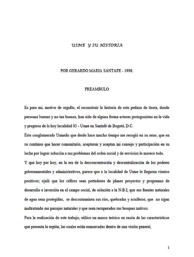 Imagen de apoyo de  Usme y su historia